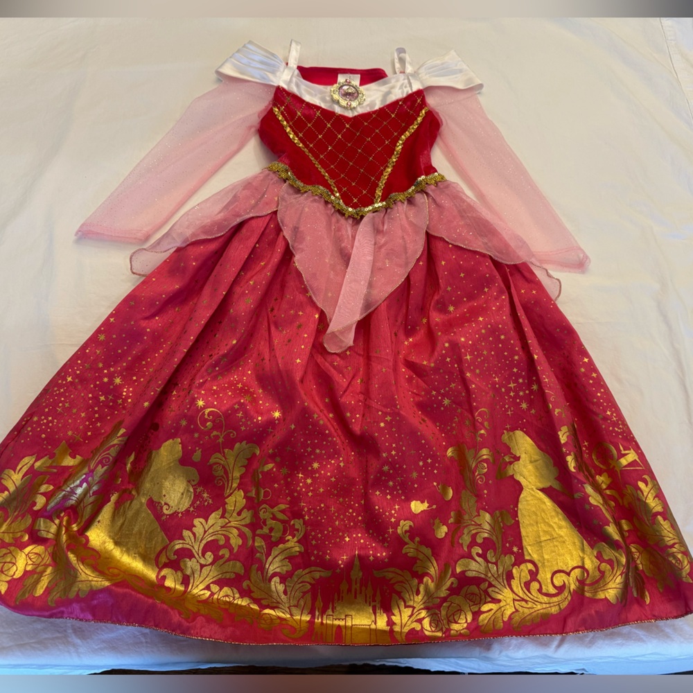 Disney Aurora “Sleeping Beauty” Pink and Gold Princess Dress